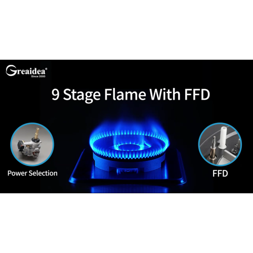 9-Stage Flame Control and automatic flame failure device revolutionize your cooking experience