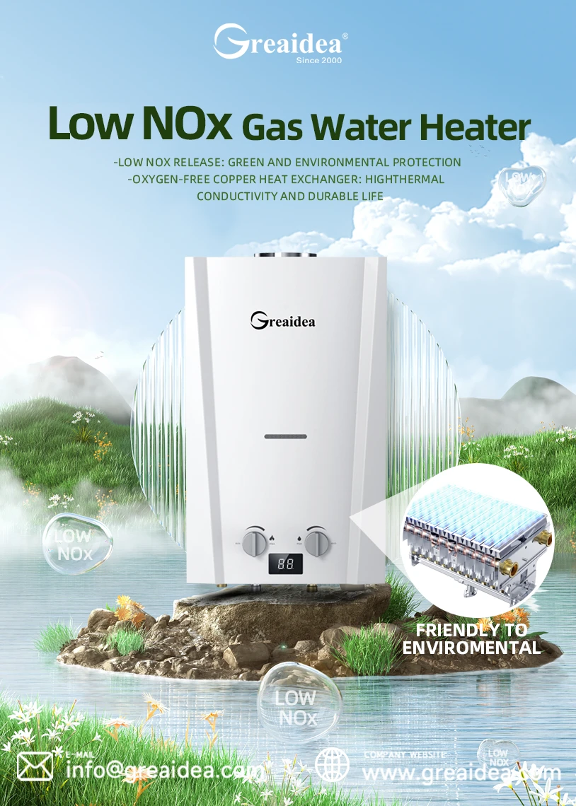 Greaidea's low NOx gas water heater
