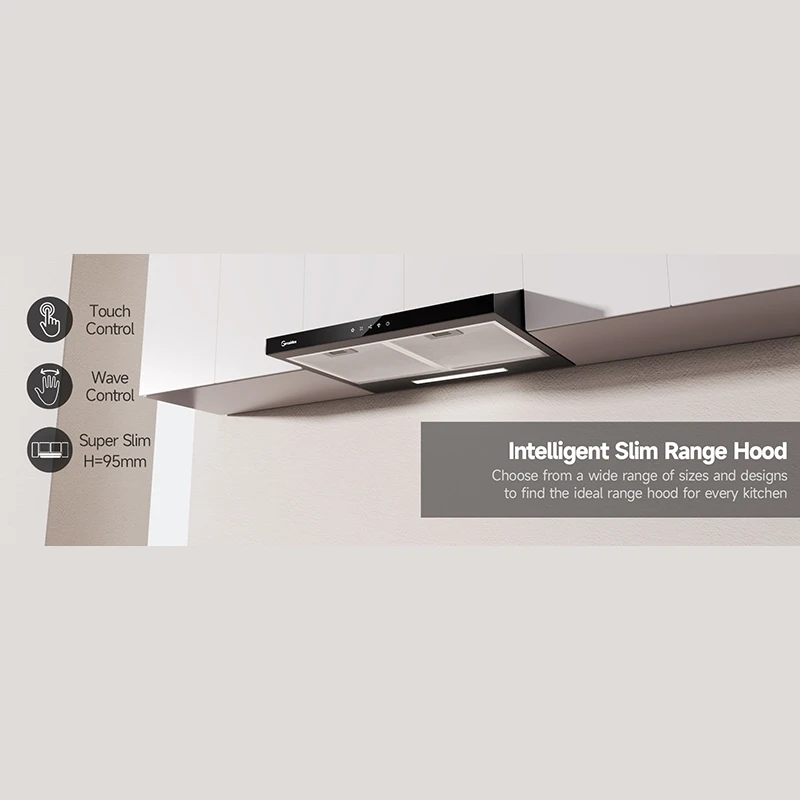 Greaidea's range hood features recirculation mode with carbon filter