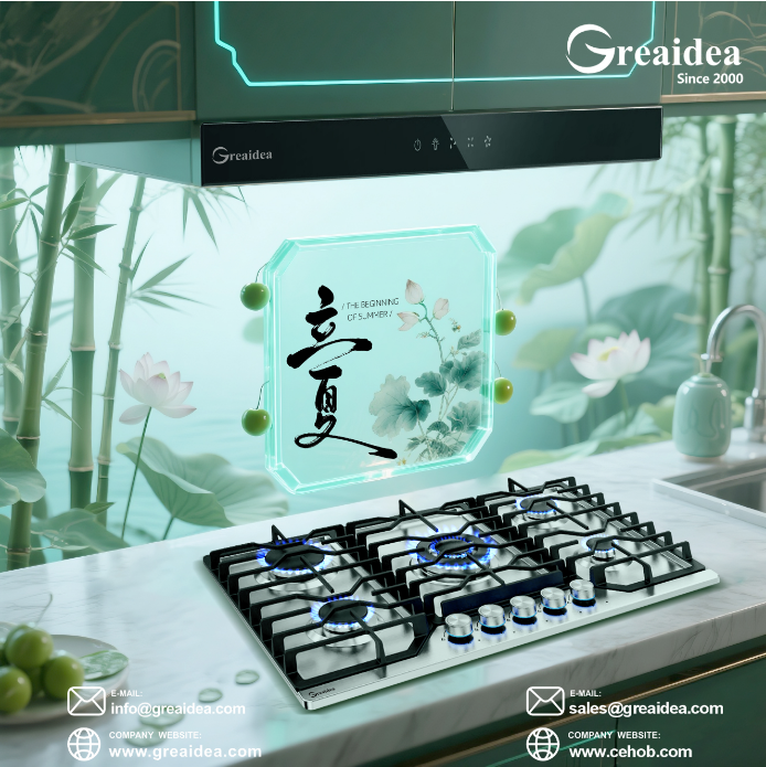 Greaidea's gas hob and kitchen range hood