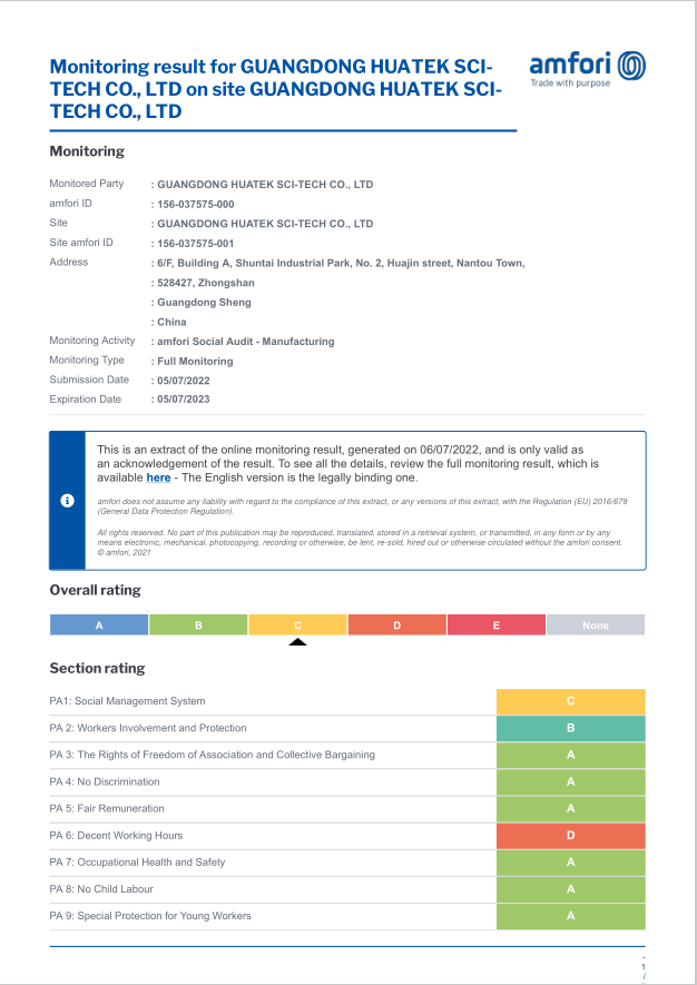 Test report