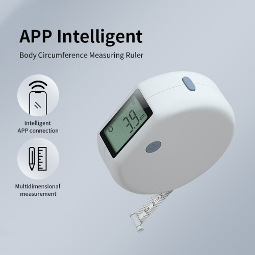 Smart Measure Tape | App recording stats of neck, shoulder, bicep, chest, waist, hip, thigh, calf up to 8 body parts
