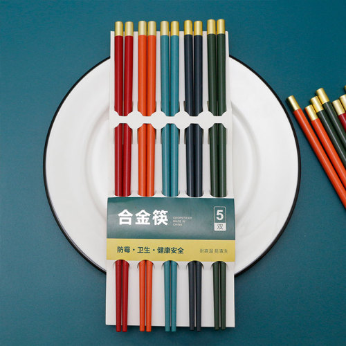五色圆顶福筷 O03-005