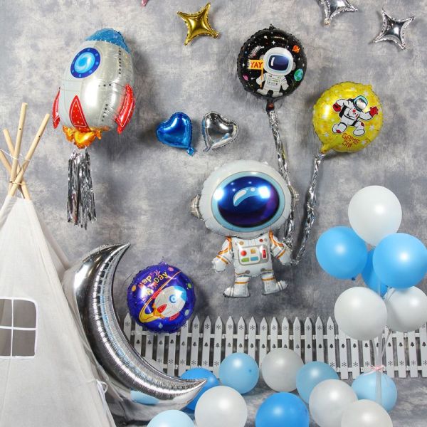 Wholesale Foil Balloons for Boys Birthday Party Decor|Outer Space Themed Birthday Party