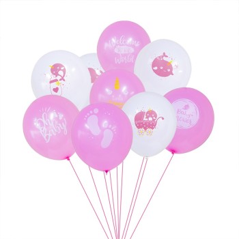 Whale Latex Balloons Wholesale | Girls Pink Ocean Themed Birthday Decorations Supplier