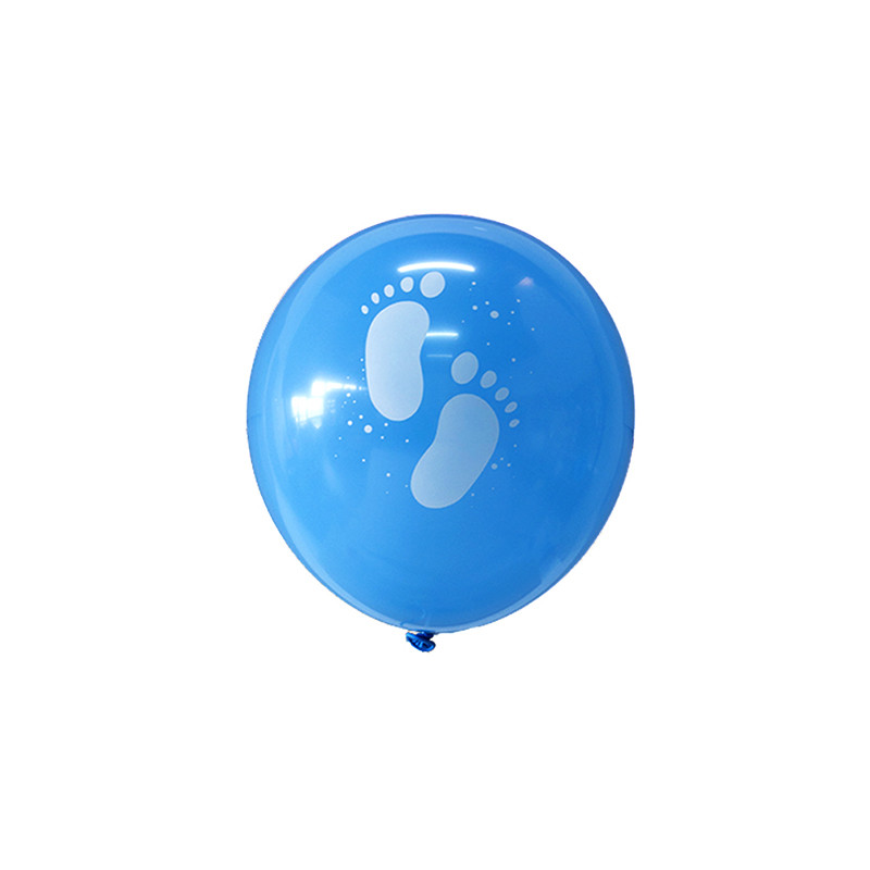 Blue Balloon-Cute Feet Pattern