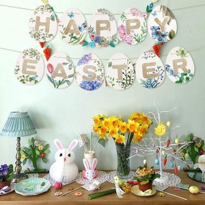 Joyeuses Pâques Bannière Décorations En Gros | Articles de fête sur le thème de Pâques