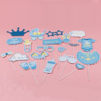 Photo Props for Boys Baby Shower | Blue Themed Party Supplies Wholesale
