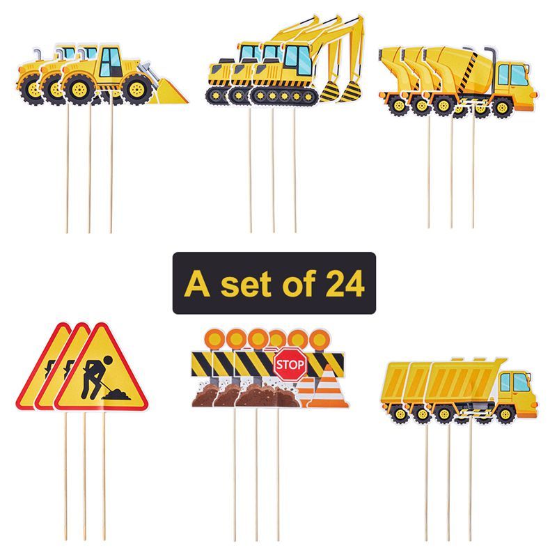 Construction Cupcake Toppers