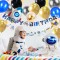 Geburtstags-Luftballons-Kit | Weltraum-Themen-Party-Dekoration mit Astronauten-Raketenballons im Weltraumhintergrund
