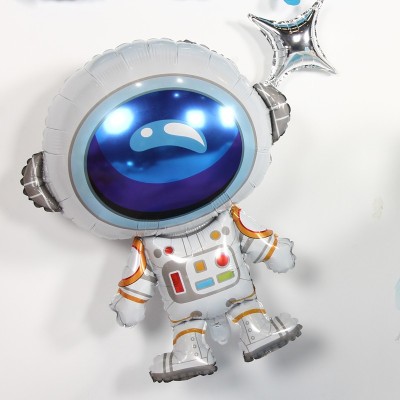 Astronaut Rocket Balloons | Boys Space Birthday Themed Foil Balloons Kit Decorations Wholesale