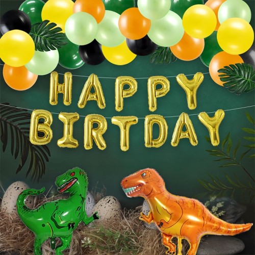 JOYEET Kit de guirlande d'arc de ballons pour garçons et filles | Vente en gros de fournitures de fête d'anniversaire de dinosaure
