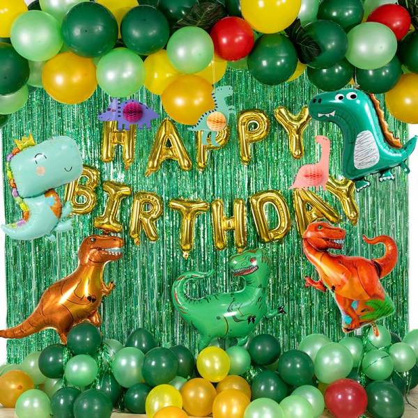 Wholesale Jungle Dinosaur Themed Party Decorations Kit for Boys and Girls