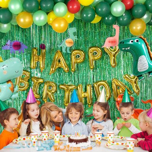 Kit de décorations de fête sur le thème des dinosaures de la jungle en gros pour garçons et filles