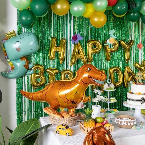 Kit de décorations de fête sur le thème des dinosaures de la jungle en gros pour garçons et filles