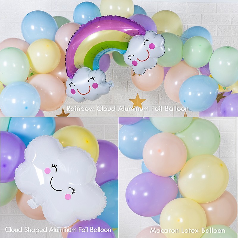 rainbow cloud aluminum foil balloon