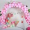 Großhandels-Rosa-Ballon-Girlanden-Bogen-Kit für Mädchen-Geburtstagsfeier-Dekorationen