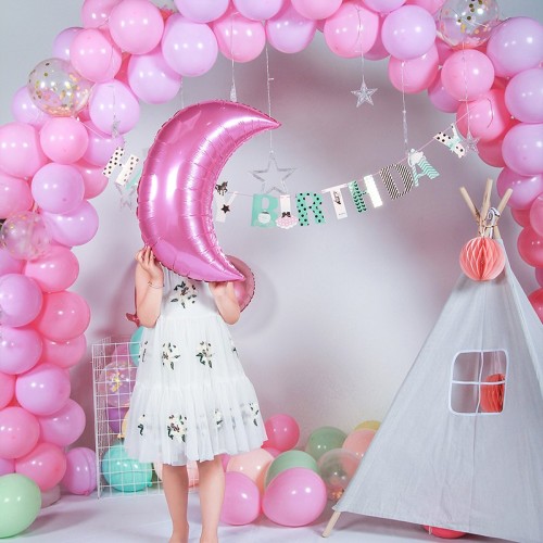 Kit d'arche de guirlande de ballons roses en gros pour les décorations de fête d'anniversaire de filles
