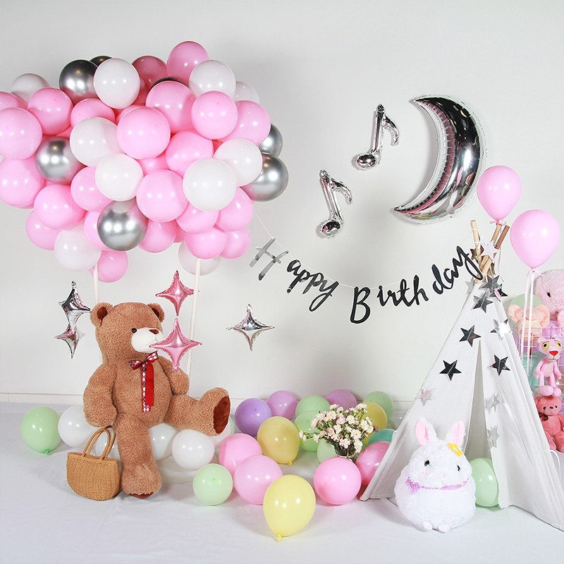 pink balloons bouquet kit
