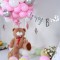 Großhandels-Rosa-Luftballons-Blumenstrauß-Kit für Mädchen-Geburtstagsfeier-Dekorationen