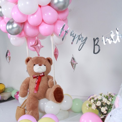 Kit de bouquet de ballons roses en gros pour les décorations de fête d'anniversaire de filles