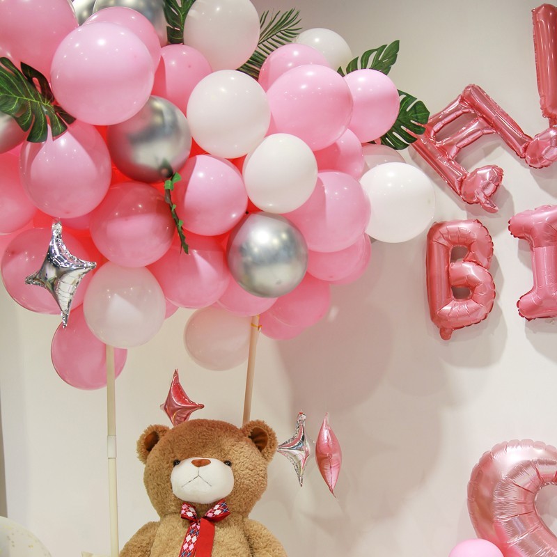 pink balloons bouquet kit
