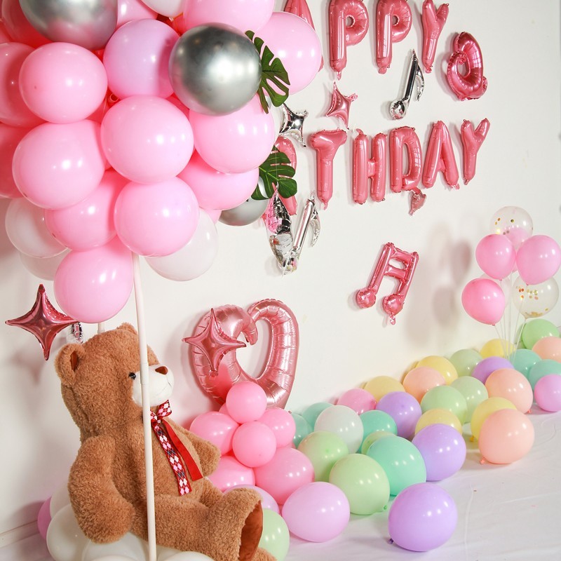 pink balloons bouquet kit