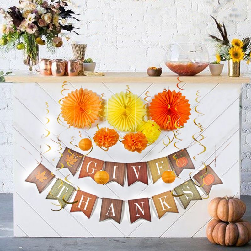 Thanksgiving party decorations kit
