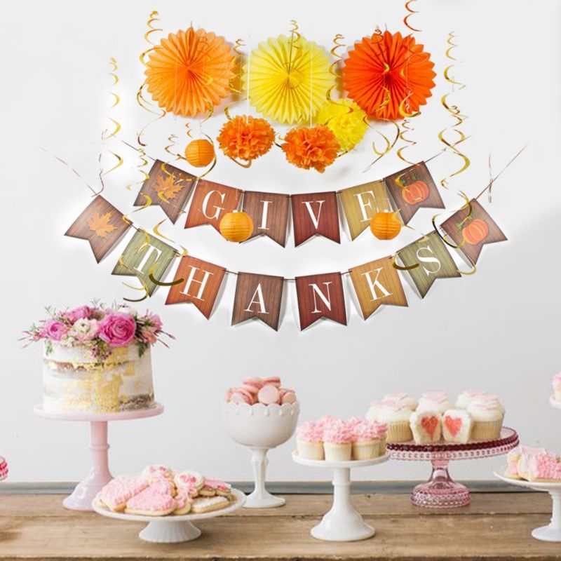 Thanksgiving party decorations kit