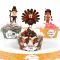 Thanksgiving-Motto Cupcake Topper & Wrappers Kit | Erntetag Cupcake Partydekoration Lieferant