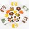 Thanksgiving Themed Cupcake Topper & Wrappers Kit | Harvest Day Cupcake Party Decorations Supplier