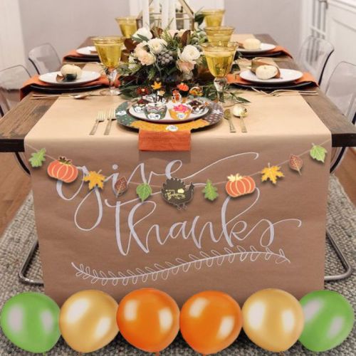 Kit de décorations de fête de Thanksgiving | Bannière sur le thème de la récolte Ballons Accessoires photo Fournisseur de cupcakes