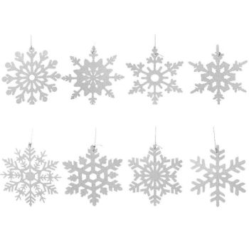 Wholesale Hanging Snowflakes Leaves Ornaments | Winter Christmas Party Decorations Kit Supplier