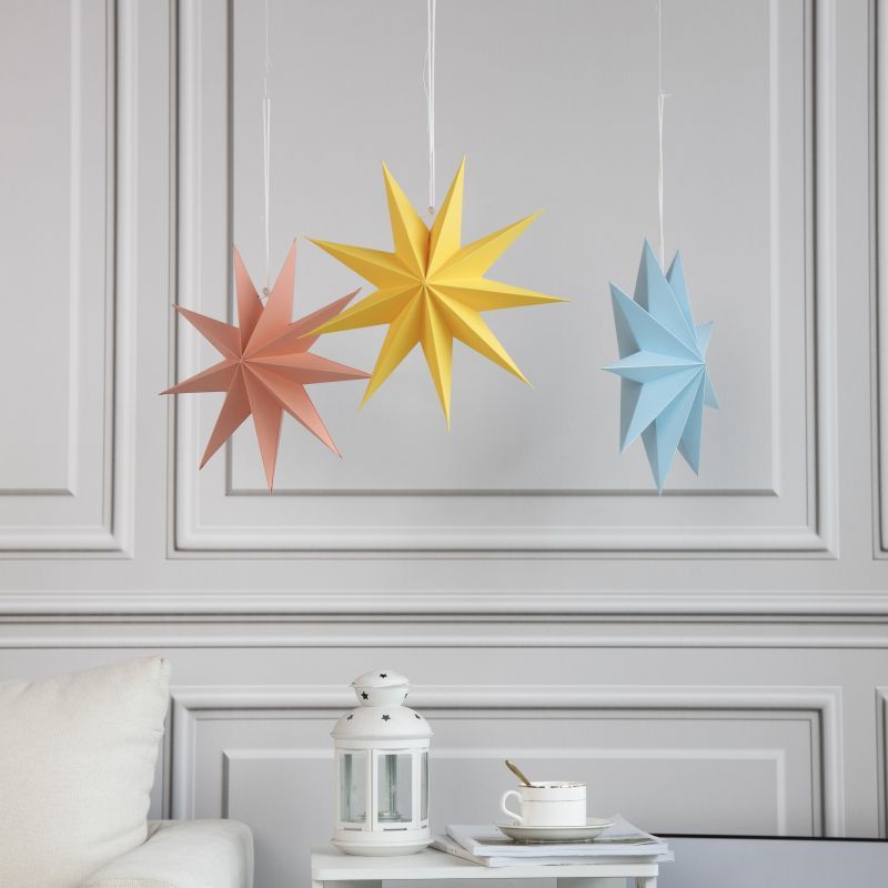 9 pointed paper stars