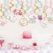 JOYEET Tea Party Hanging Swirl Dekorationen für Tea Theme Baby Shower Girls Birthday Decor Supplier