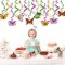 Schmetterlings-hängende Strudel-Dekorationen für Teeparty-Babyparty-Mädchen-Geburtstags-Dekor-Lieferant