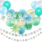 Birthday Party Decorations | Mint Green Themed Happy Birthday Banner Tissue Pompoms Wholesale