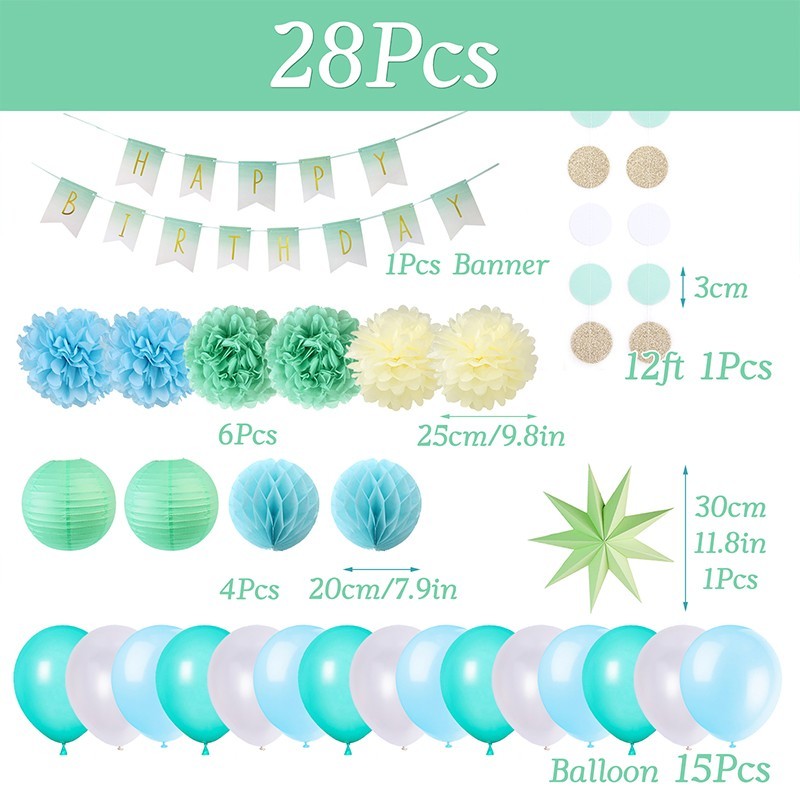 28pcs Birthday Party Decorations