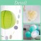 Birthday Party Decorations | Mint Green Themed Happy Birthday Banner Tissue Pompoms Wholesale