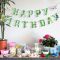 Happy Birthday Banner | Green Summer Spring Butterfly Birthday Party Decorations Wholesale