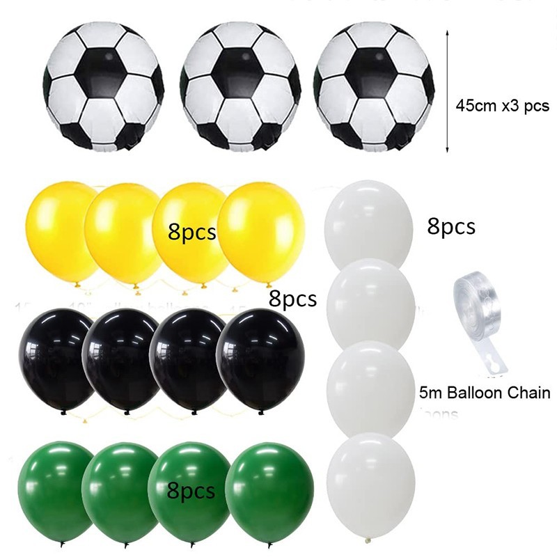 soccer party balloons