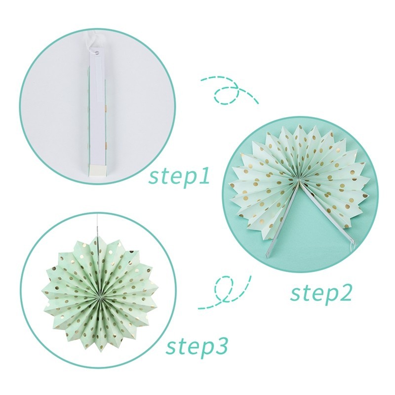 installation steps of paper fans