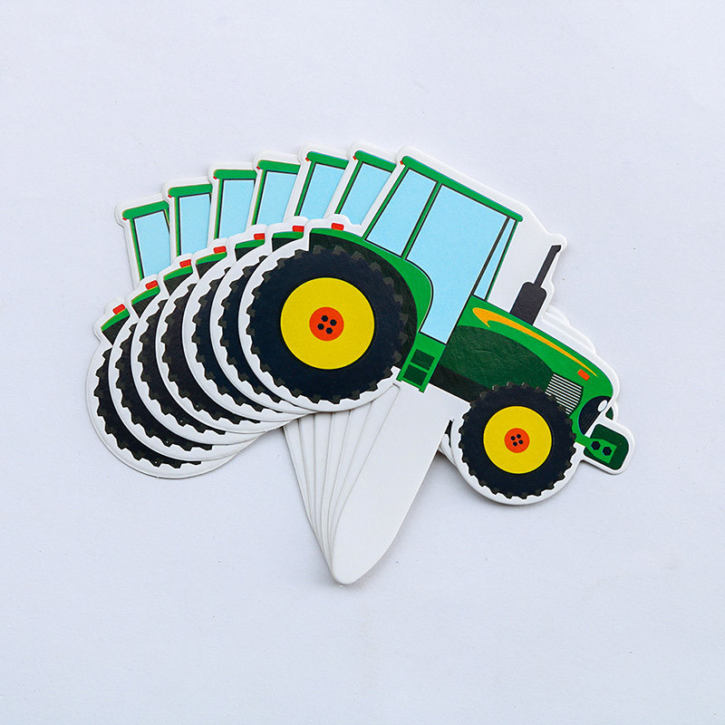 tractor themed cake toppers