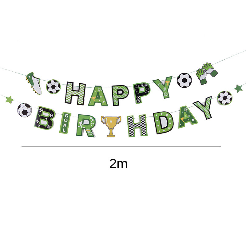 dimension of soccer birthday banner