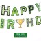 Fußball-Geburtstagsbanner | Alles Gute zum Geburtstag Wimpelgirlande Zeichen | Dekorationen für Geburtstagsfeiern für Jungen