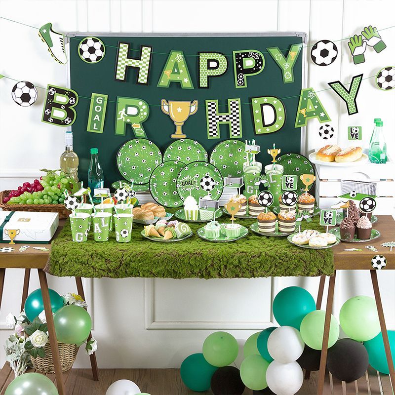 soccer themed party banner