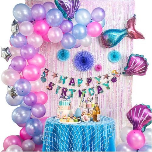 Großhandel Mermaid Party Supplies Geburtstag Dekorationen Kit