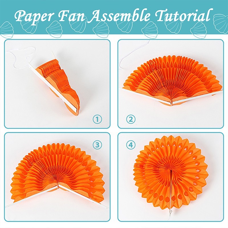 installation steps for paper fan