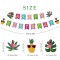 Luau Birthday Party Decorations Tropical Happy Birthday Banner Pineapples Honeycomb Ball Pompoms