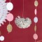 Rosa Geburtstagsparty-Dekorationen Pompoms Blumen Kit Happy Birthday Banner für Mädchen